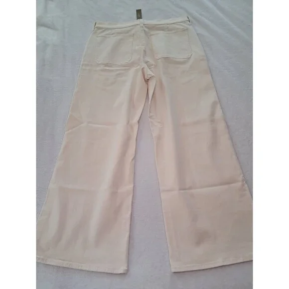 J.Crew Camp Pocket Wide Leg Jean Ecru Wash High Rise CH917 $128 Size 31 NWT - Picture 7 of 12